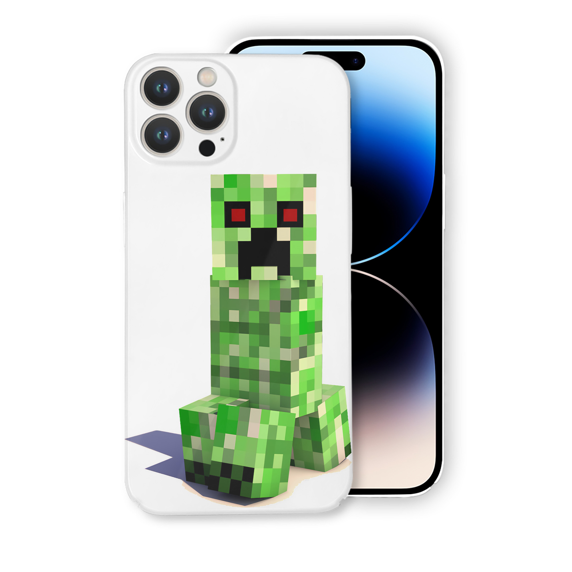 （画像用） マインクラフト ブロックの世界 Minecraft MC Block world 【iPhone 14シリーズ対応】ハードケース